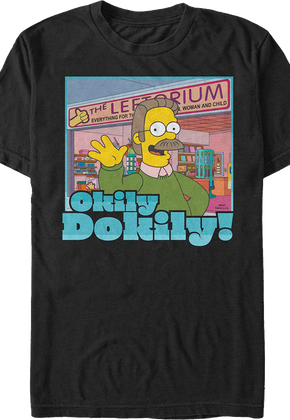 Okily Dokily Leftorium Simpsons T-Shirt