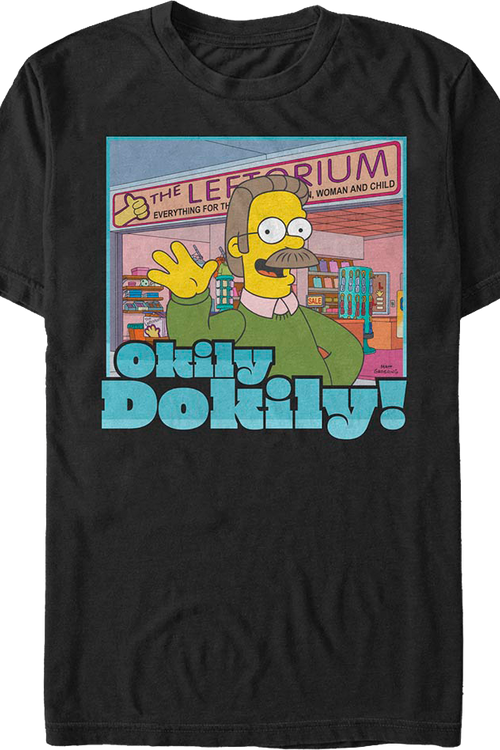 Okily Dokily Leftorium Simpsons T-Shirt