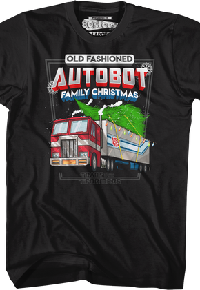 Old Fashioned Autobot Family Christmas Transformers T-Shirt