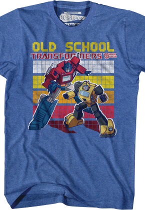 Old School Optimus Prime And Bumblebee Transformers T-Shirt