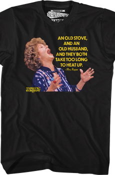 Old Stove Old Husband Three's Company T-Shirt