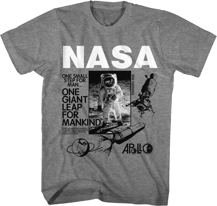 One Giant Leap For Mankind NASA T-Shirt