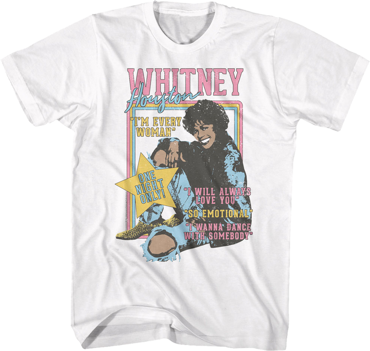 One Night Only Whitney Houston T-Shirt