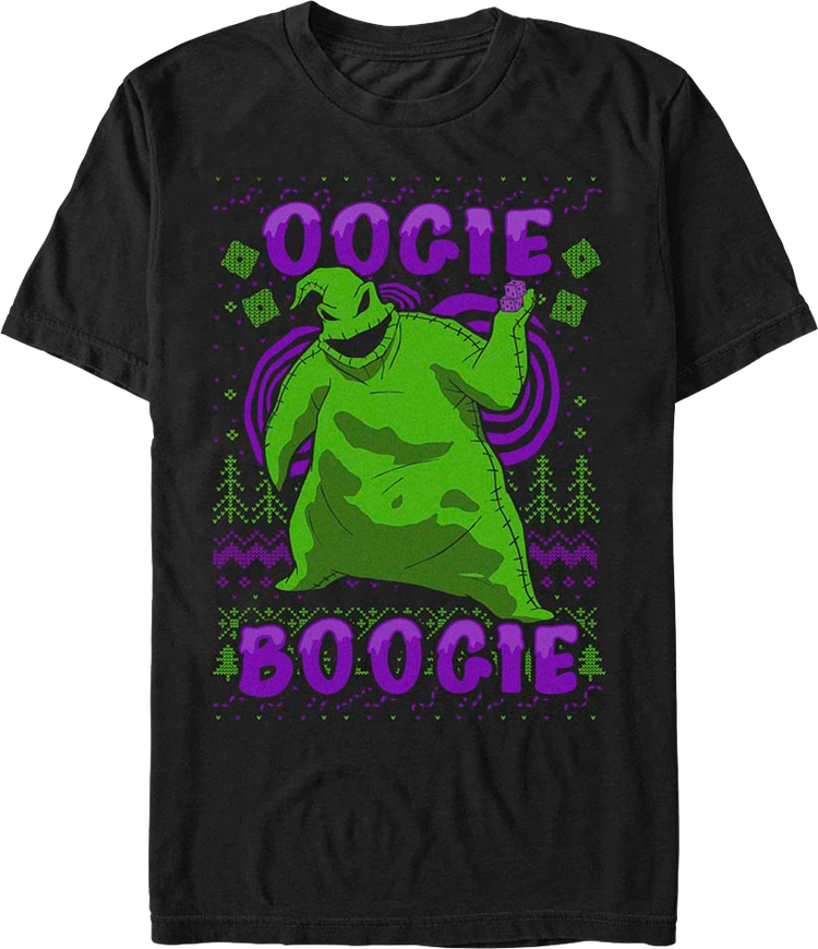 Oogie Boogie Faux Ugly Sweater Nightmare Before Christmas T-Shirt