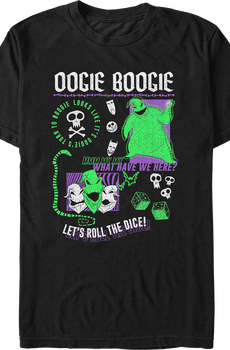 Oogie Boogie Roll The Dice Nightmare Before Christmas T-Shirt