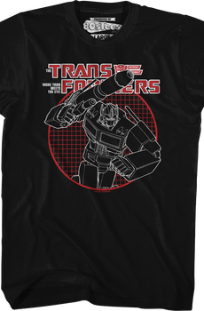Optimus Prime Circle Grid Transformers T-Shirt
