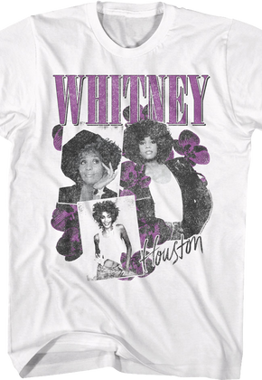 Orchid Collage Whitney Houston T-Shirt
