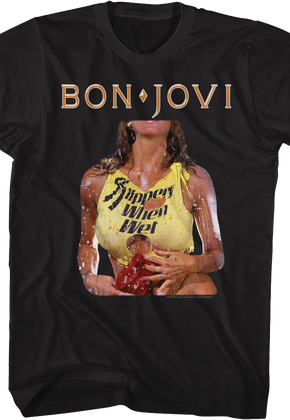 Original Slippery When Wet Cover Bon Jovi T-Shirt