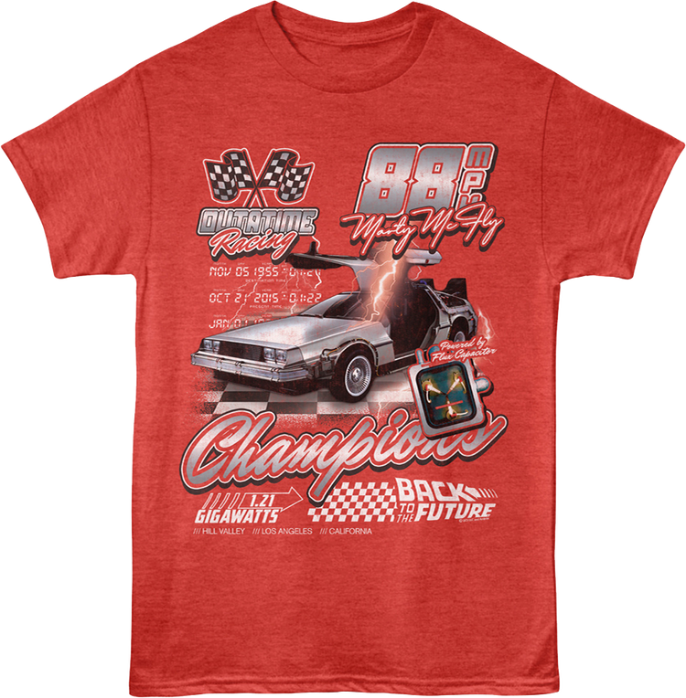 OUTATIME Racing Back To The Future T-Shirt
