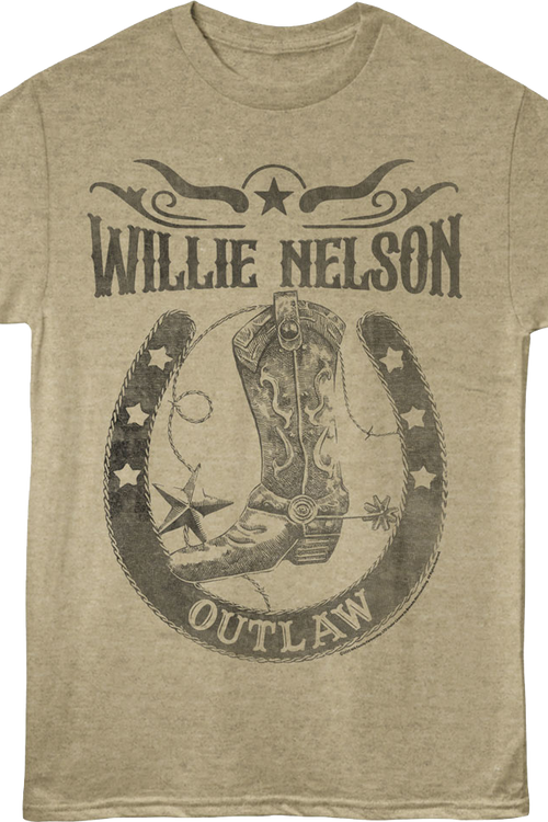 Outlaw Horseshoe Willie Nelson T-Shirt