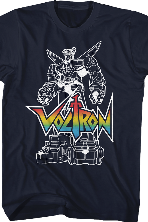 Outlined Defender of the Universe Voltron T-Shirt