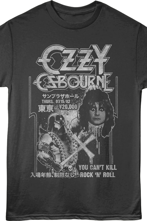 Vintage You Can't Kill Rock 'N' Roll Ozzy Osbourne T-Shirt