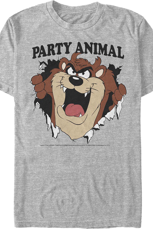 Party Animal Tasmanian Devil Looney Tunes T-Shirt