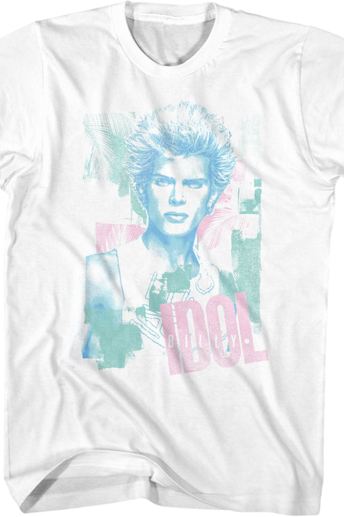 Pastel Portrait Billy Idol T-Shirt