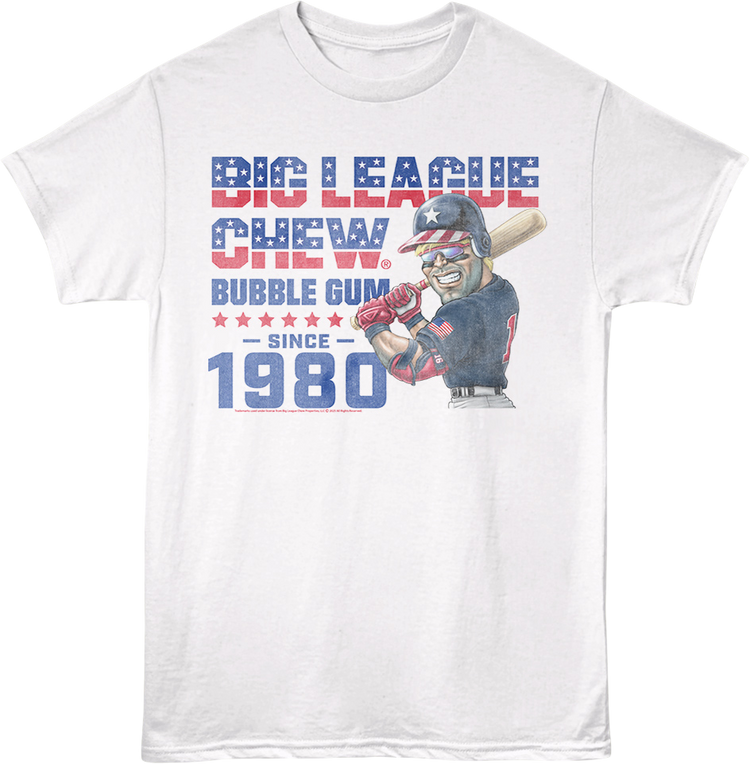 Patriotic Bubble Gum Since 1980 Big League Chew T-Shirt