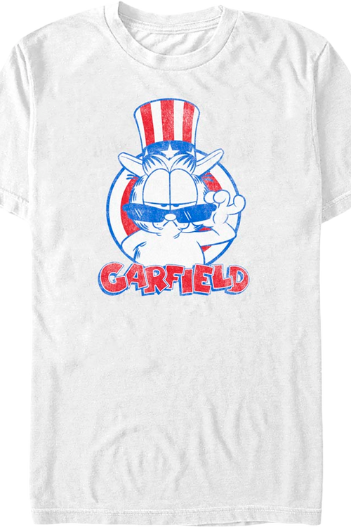 Patriotic Cool Cat Garfield T-Shirt