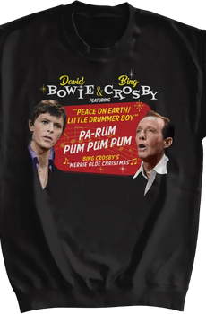 Peace On Earth/Little Drummer Boy David Bowie & Bing Crosby Sweatshirt