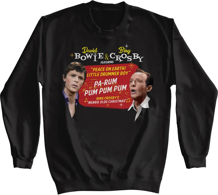 Peace On Earth/Little Drummer Boy David Bowie & Bing Crosby Sweatshirt