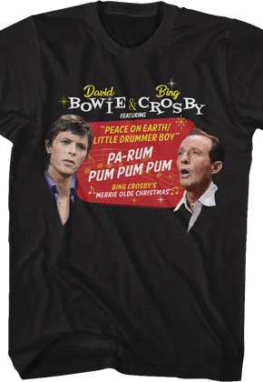 Peace On Earth/Little Drummer Boy David Bowie & Bing Crosby T-Shirt