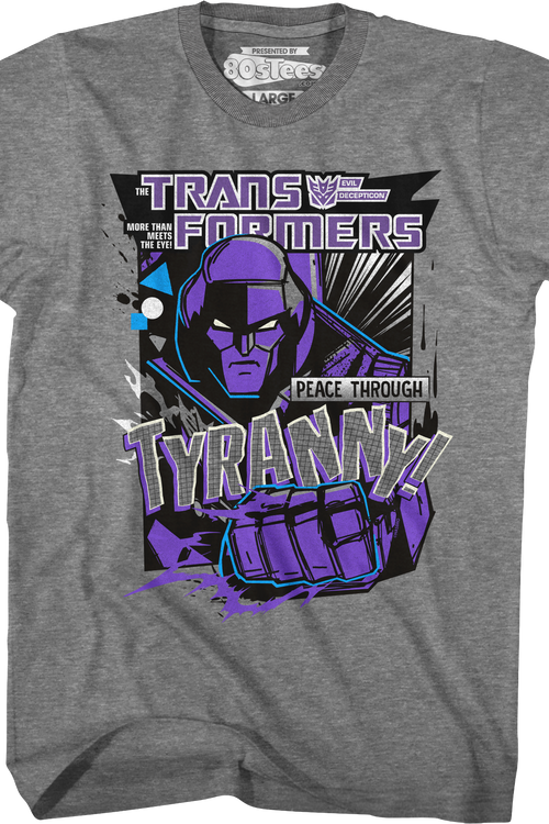 Peace Through Tyranny Transformers T-Shirt