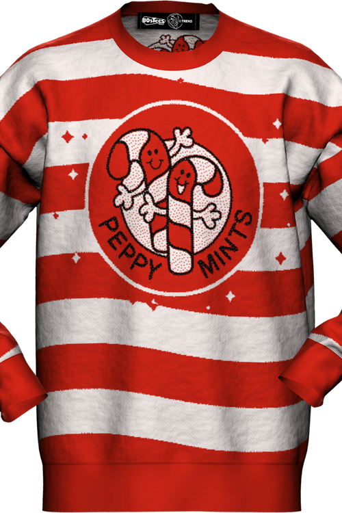 Peppy Mints Scratch N Sniff Sticker Knitted Sweater