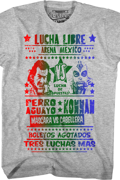 Perro Aguayo vs Konnan Luchador T-Shirt