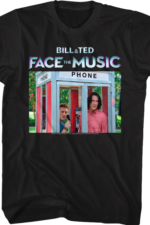 Phone Booth Bill and Ted Face the Music T-Shirt