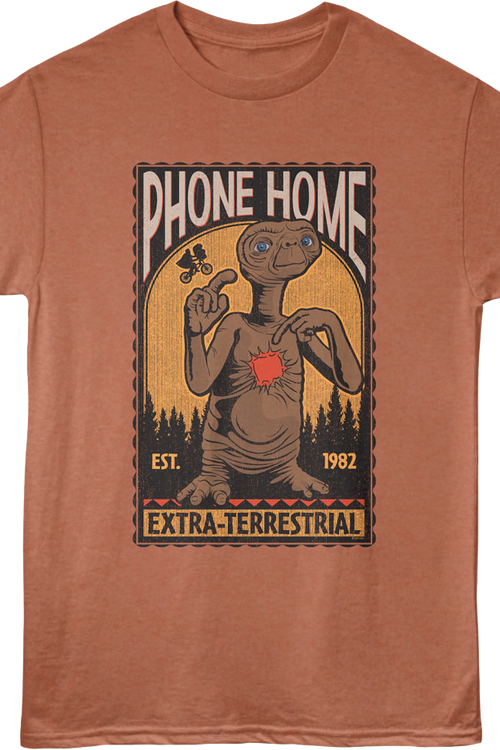 Phone Home 1982 E.T. The Extra-Terrestrial T-Shirt