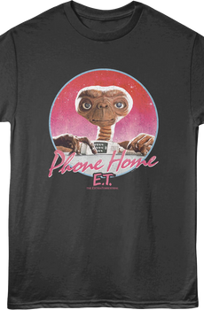 Phone Home Circle E.T. The Extra-Terrestrial T-Shirt