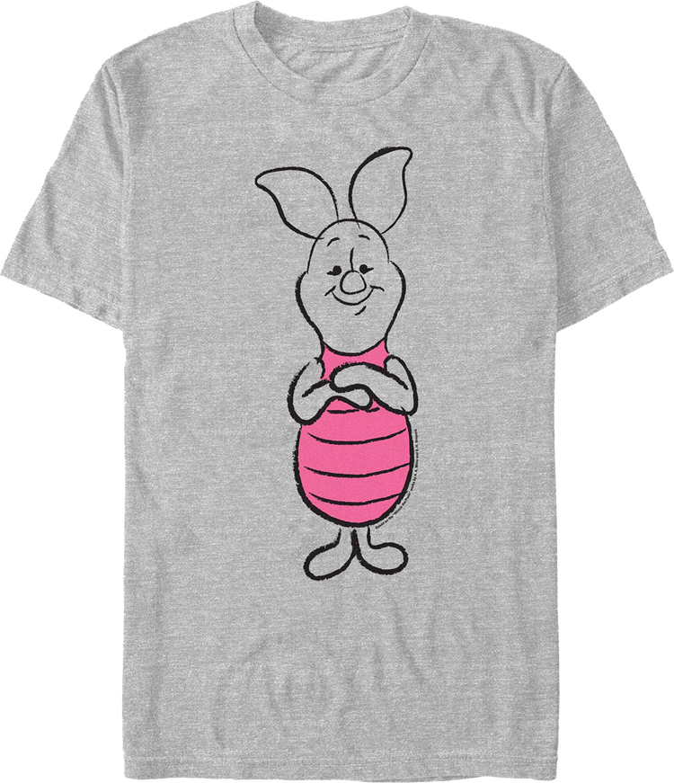 Piglet Sketch Winnie The Pooh T-Shirt