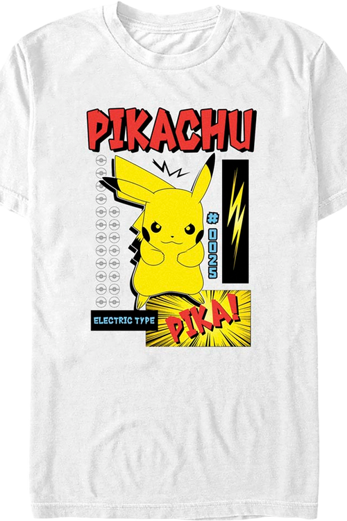 Pikachu Electric Type Pokemon T-Shirt
