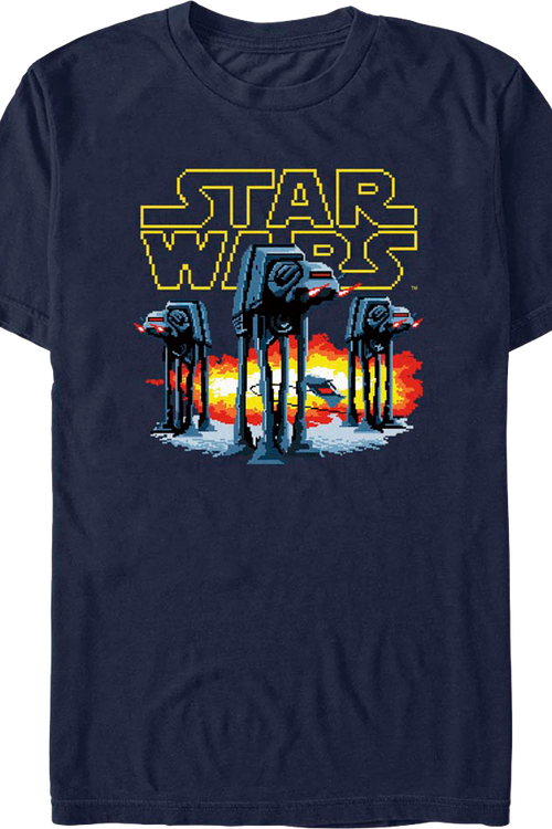 Pixelated AT-AT Walkers Star Wars T-Shirt