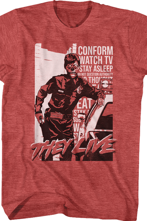 Police Propaganda They Live T-Shirt