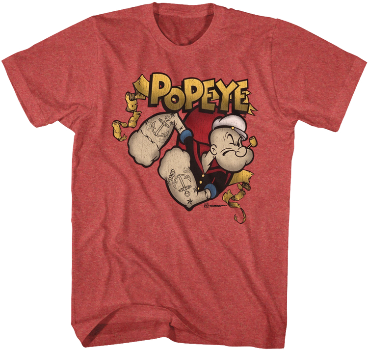 Popeye Gold Banner T-Shirt