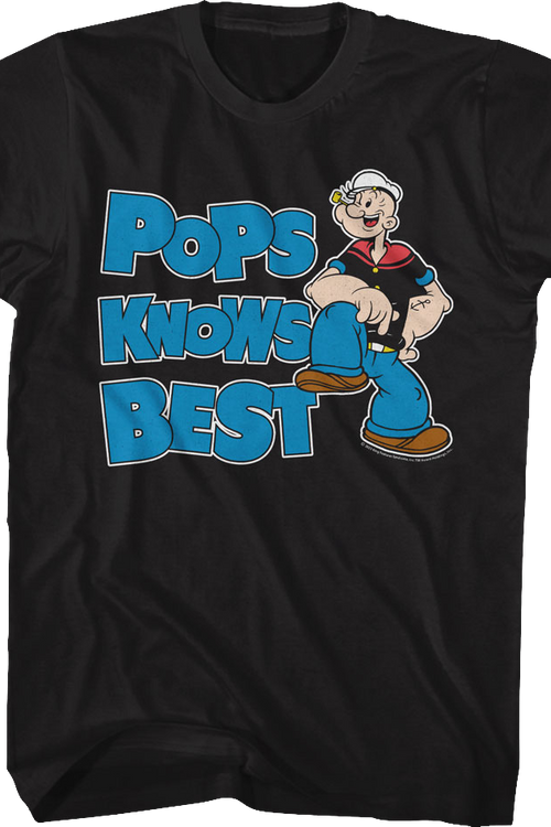 Pops Knows Best Popeye T-Shirt