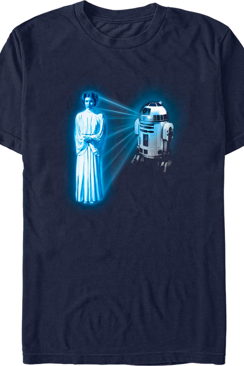 Princess Leia Hologram Star Wars T-Shirt