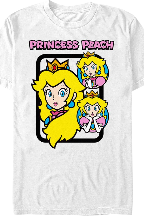 Princess Peach Collage Super Mario Bros. Nintendo T-Shirt
