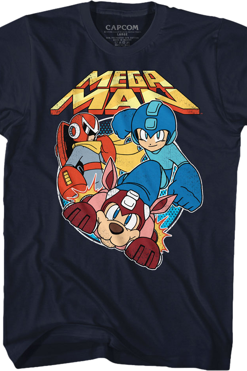 Proto Man Rush and Mega Man T-Shirt