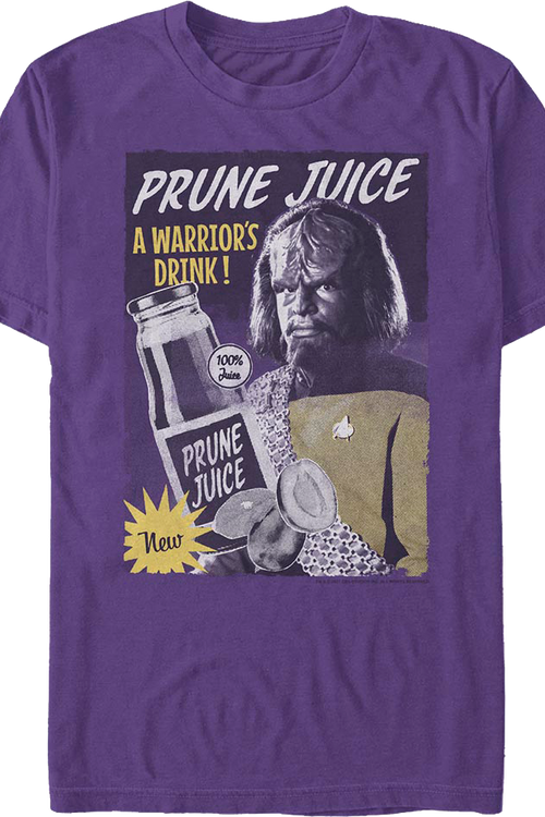 Prune Juice A Warrior's Drink Star Trek The Next Generation T-Shirt