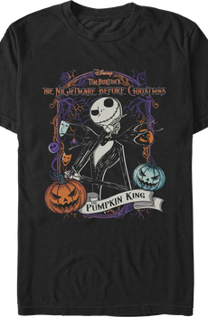 Pumpkin King Collage Nightmare Before Christmas T-Shirt