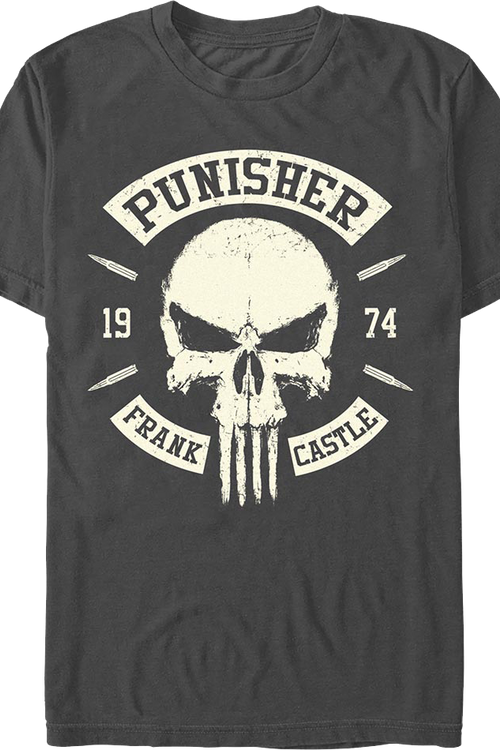 Punisher 1974 Moto Skull Marvel Comics T-Shirt