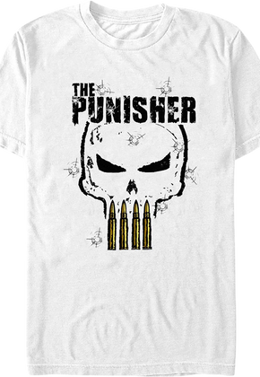 Punisher Bullets Logo Marvel Comics T-Shirt