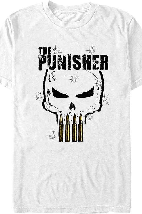 Punisher Bullets Logo Marvel Comics T-Shirt