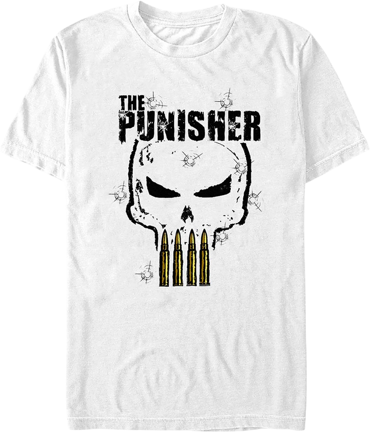 Punisher Bullets Logo Marvel Comics T-Shirt