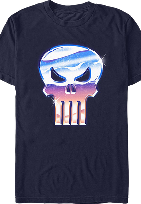 Punisher Faux Chrome Logo Marvel Comics T-Shirt