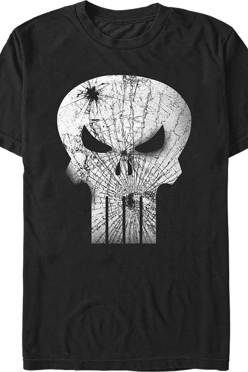 Punisher Fractured Skull Logo Marvel Comics T-Shirt