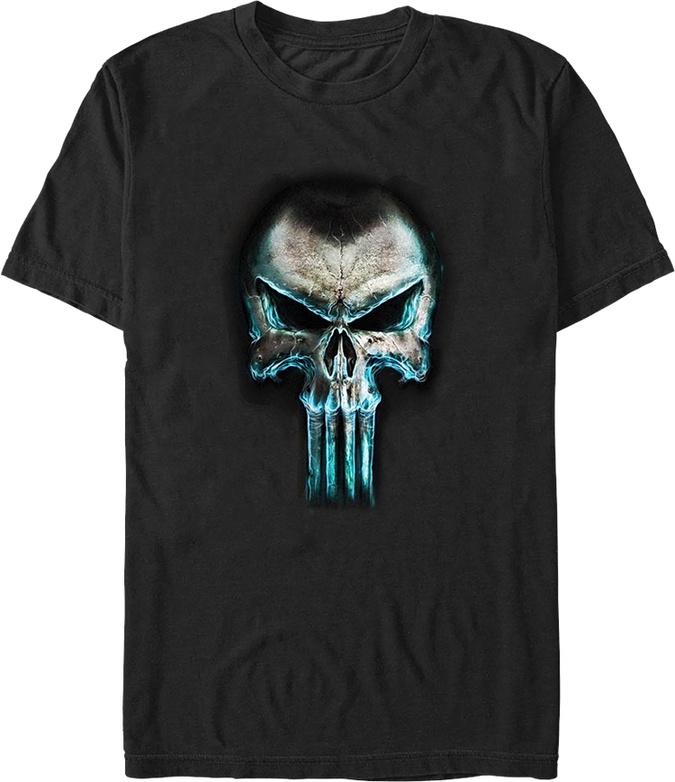 Punisher Hairline Logo Marvel Comics T-Shirt