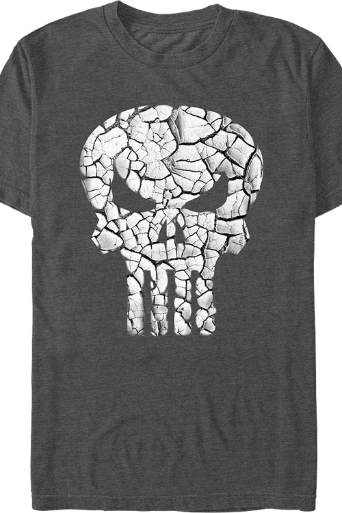 Punisher Shattered Skull Logo Marvel Comics T-Shirt