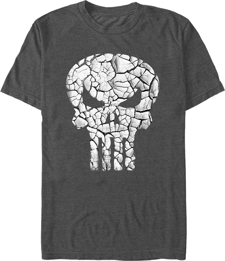 Punisher Shattered Skull Logo Marvel Comics T-Shirt
