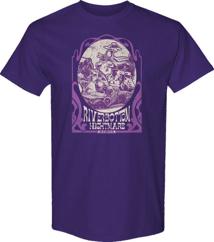Purple Riverbottom Nightmare Band Emmet Otter T-Shirt